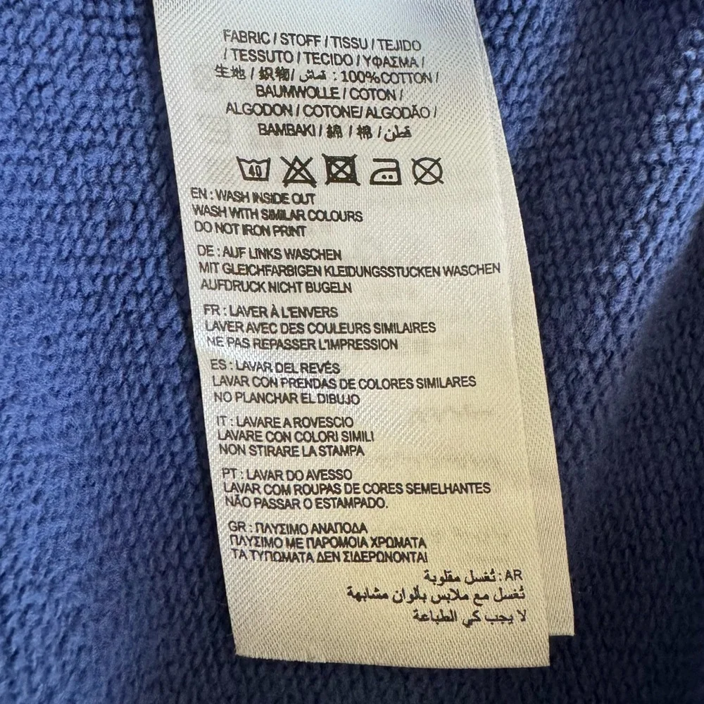 Gant Staycationland Blue Crewneck Sweatshirt Size Small